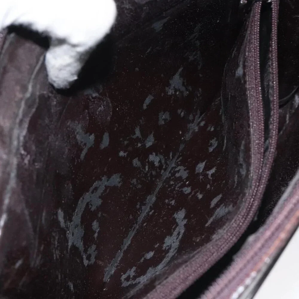 GUCCI Clutch Bag Leather Black Silver 018 0040 Auth ep9261 - Picture 12 of 14